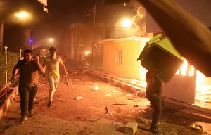 Protesters storm and burn the Iranian consulate building in Basra, 340 miles (550 km) southeast of Baghdad, Iraq, Friday, Sept. 7, 2018.