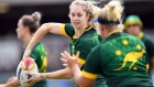 Kezie Apps during training with the Jillaroos.