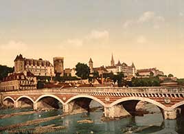 The castle and bridge, Pau, Pyrenees, France