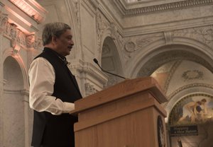 WASHINGTON (Aug. 29, 2016) Indian Minister of Defence Manohar Parrikar speaks at dinner hosted by Secretary of Defense Ash Carter at the Library of Congress, Aug. 29