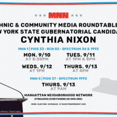 Watch MNN's Roundtable with NY Gubernatorial Candidate Cynthia Nixon!