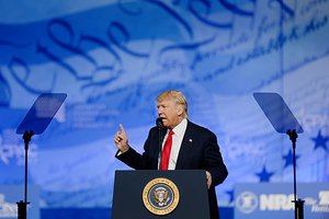 President of the United States Donald J. Trump at CPAC 2017 February 24th 2017 by Michael Vadon 11