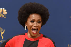 Jenifer Lewis wins the Emmys red carpet in a Nike sweatshirt