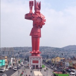 Chimalli Warrior, Chimalhuacan, Mexico: How do you get people to notice your statue? Make it really big, for starters. ...