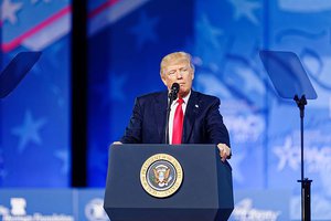 President of the United States Donald J. Trump at CPAC 2017 February 24th 2017 by Michael Vadon 20