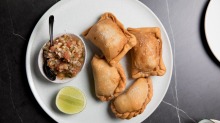 Citrico's empanadas come with various fillings, including beef, pork braised in orange, and potato, leek and feta.