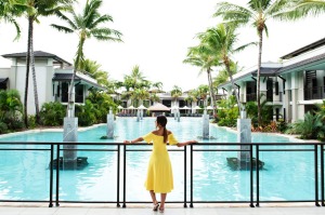 The pool area at Pullman Port Douglas Sea Temple Resort.