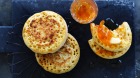 Dan Lepard's easy crumpets and grapefruit and cardamom wholefruit marmalade.