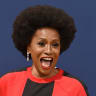 Jenifer Lewis wins the Emmys red carpet in a Nike sweatshirt