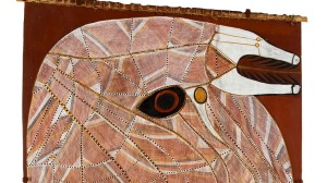 John Mawurndjul's Ngalyod - The Rainbow Serpent (1999), which provided the story of the fair. (Image supplied by D'Lan ...