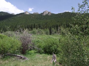 File - Rock formations on Tremont Mountain in Golden Gate Canyon State Park, Gilpin County, Colorado.