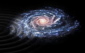 Perturbations in the Milky Way: Artist’s impression of a perturbation in the velocities of stars in our Galaxy, the Milky Way, that was revealed by ESA’s star mapping mission, Gaia.