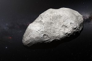 Artist’s impression of exiled asteroid 2004 EW95