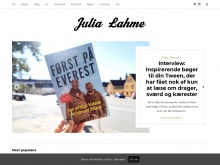 Julia Lahmes blog. Julia kan ikke lade være med (hendes ord) at dele stort og småt på sin blog.