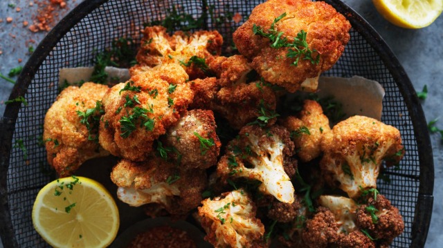 Spicy fried cauliflower.