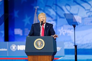 President of the United States Donald J. Trump at CPAC 2017 February 24th 2017 by Michael Vadon 17