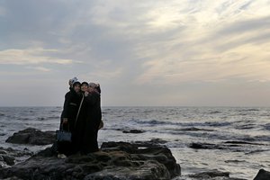 File - In this Feb. 22, 2016, photo, Indian students take a selfie in Mumbai's coastline. India is home to the highest number of people who have died while taking photos of themselves