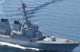 The US Navy's guided-missile destroyer USS Decatur. A Chinese destroyer came aggressively close to the ship in the South ...