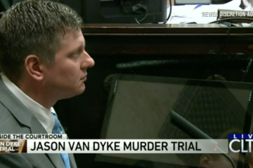 Chicago Police Officer Jason Van Dyke. Still image from CLTV Livestream.