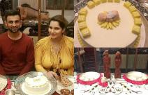 Sania Mirza baby shower: टेनिस स्टार ने पति शोएब मलिक संग काटा बेबी शावर का केक, देखें तस्वीरें