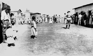 File - Soldier from the 5th Light Horse Regiment at the Armenian Camp in Port Said, World War I.