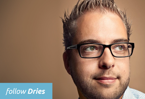 Follow Dries Buytaert, the founder of Drupal