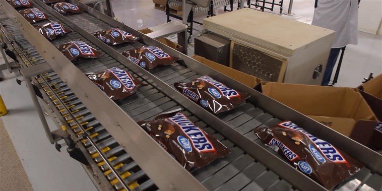 The Follow: See how Snickers bars are really made