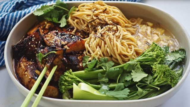 Pumpkin miso ramen.