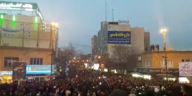 Protest in Zanjan, December 30 2017