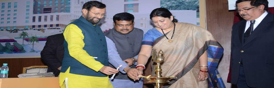 Lighting of lamp by the dignitaries on the Dais