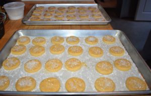 And to accompany the sorbet - brown butter shortbread cookies.