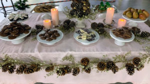 And, what’s a holiday without chocolates? Here are my gourmet chocolates – Peppermint bark, Sea Salt Toffee Bark and Pecan Nut Clusters.