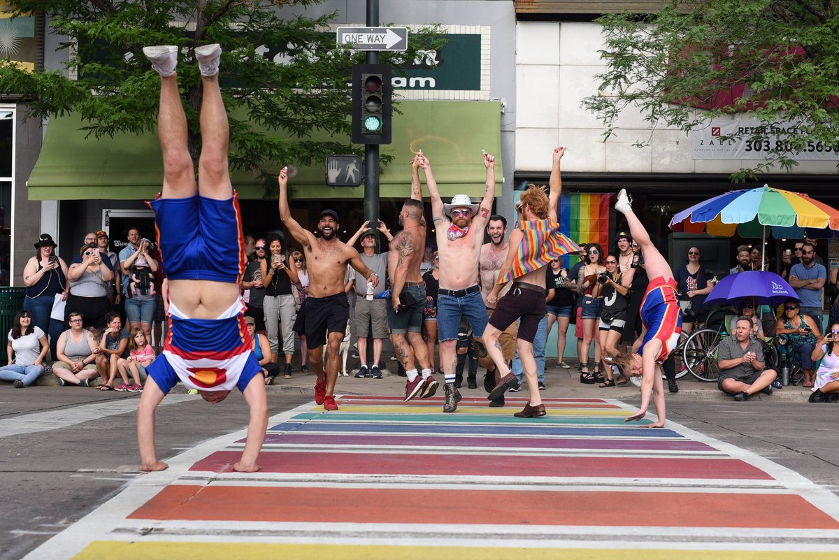 The Rainbow Crosswalk, Broadway and Irvington