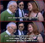 Stan Lee Thanks Fans