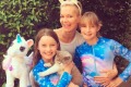 Jessica Rowe and her two daughters.