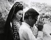 Maria Callas and Pier Paolo Pasolini on the set of Medea