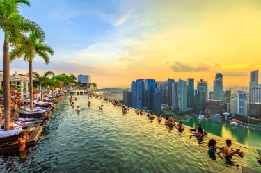 INFINITY POOL, MARINA BAY SANDS, SINGAPORE
Even today, eight years after it opened, Marina Bay Sands still looks so ...