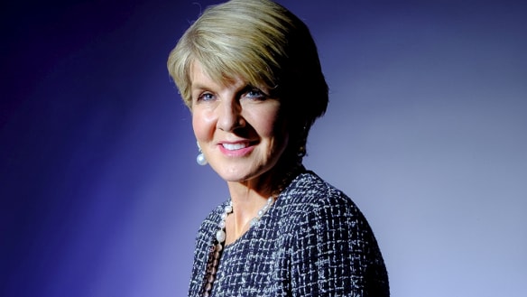 Ever the diplomat, star speaker Julie Bishop keeps mum on Liberal Party gossip