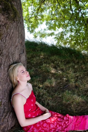 Sitting under a shady tree offers a post-Christmas respite.