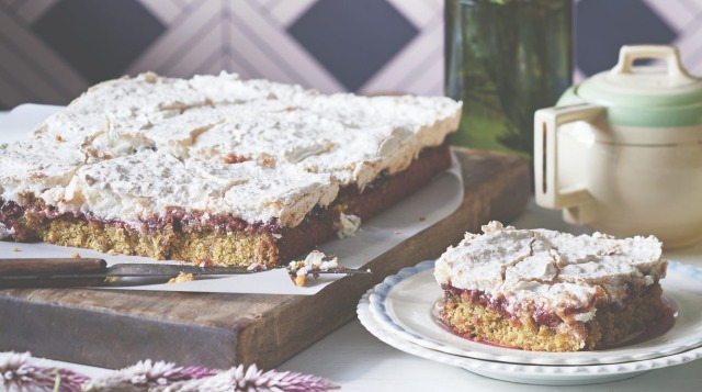 Consider baking a slab cake, like this pistachio Louise cake (recipe below).