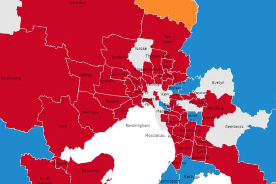 The map that shows how the election was won