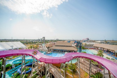 SCHLITTERBAHN WATERPARK, GALVESTON
It's 123 steps to the top of Massiv, the world's tallest water slide at this Texas ...