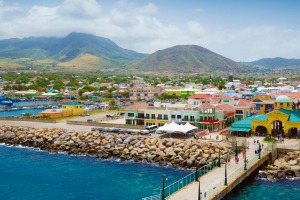 Port Zante in Basseterre town, St Kitts and Nevis.