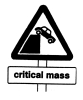 A Sign from Critical Mass: Cars, Beware (by Radical Graphics) --- Description: This image came from http://www.RadicalGraphics.org/.Keywords: Critical Mass, Bikes, Bike Culture, Anti-Car, Anti-Car Culture, Car, Cars, Cliff, Fall, Sign, Public Sign, Wheel, Wheels, Triangle, Plumet.