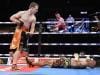 Jeff Horn knocks down Anthony Mundine in the first round