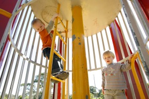 Enmore Park in Marrickville, Sydney, 2006: the top levels of the rocket ship are sealed off for safety reasons.