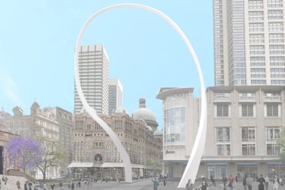 Sydney's $22 million Cloud Arch sculpture dumped over light rail delays