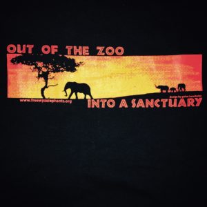 elephant sanctuary tshirt black