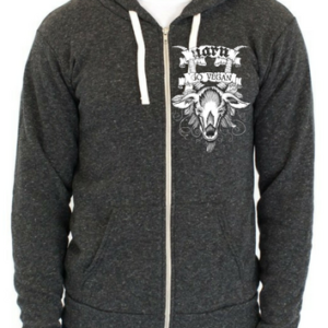 Goat Hoodie slate front