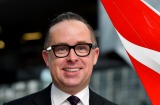 Qantas Group Chief Executive Officer Alan Joyce poses for a photo after announcing the company's full year financial ...